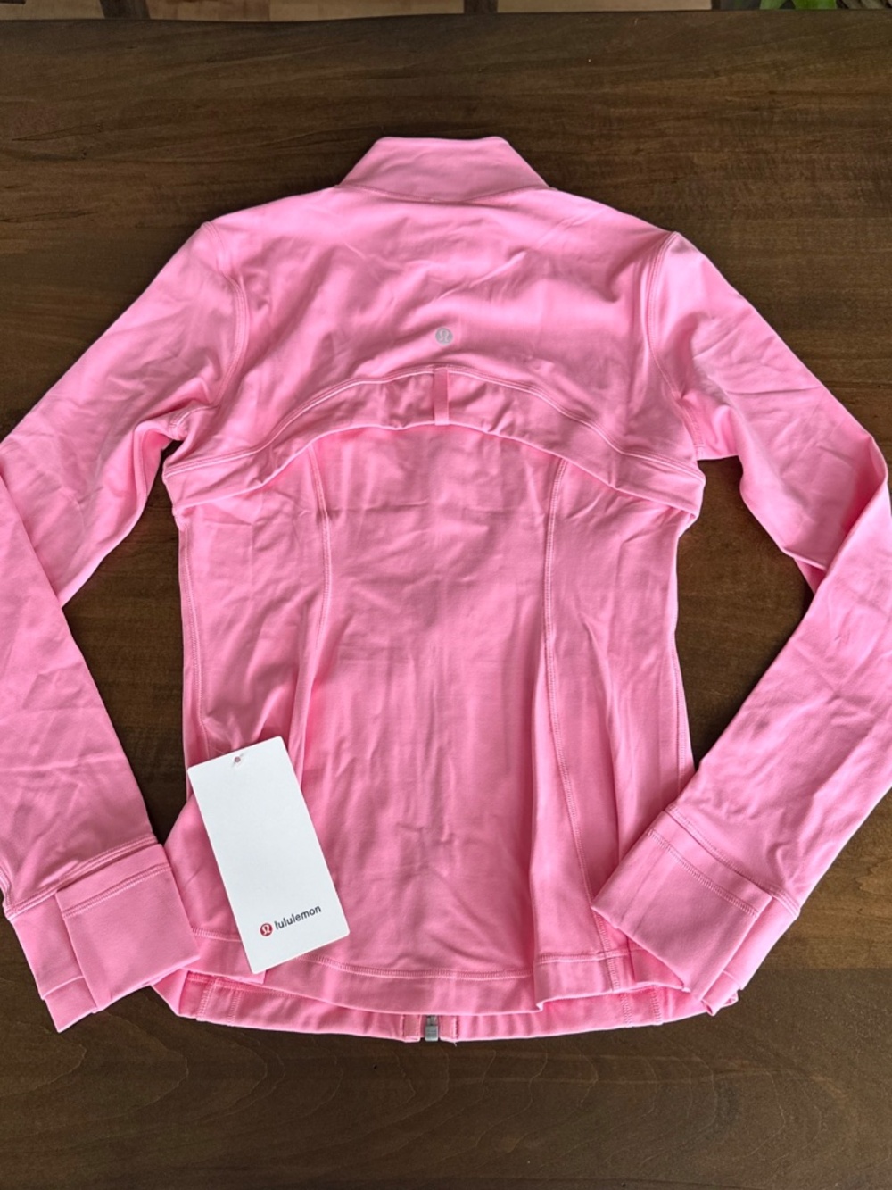 Lululemon Define Jacket Nulu Full Length Candy Cloud Pink Women's Size 8 NEW - Picture 6 of 6